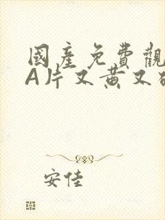 国产免费观看黄A片又黄又硬小说