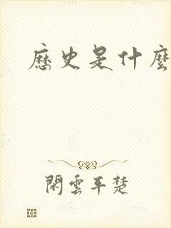 历史是什么玩意