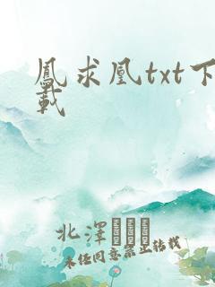 凤求凰txt下载