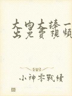 大肉大捧一进一出免费视频