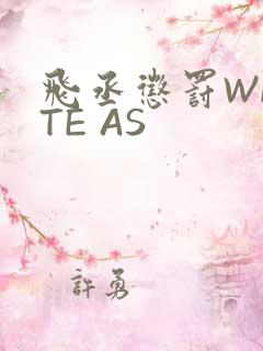 飞丞惩罚WRITE AS