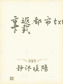 重返都市txt下载