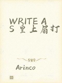 WRITE AS 皇上扇打