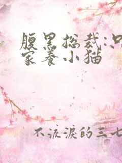 腹黑总裁:只疼家养小猫