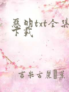 恶明txt全集下载