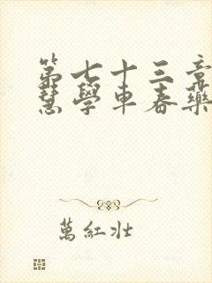 第七十三章 钰慧学车春药