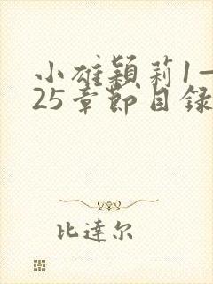 小雄颖莉1—925章节目录