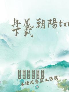 丹凤朝阳txt下载