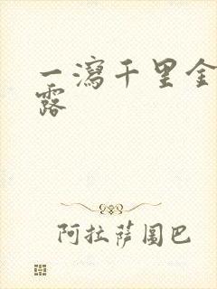 一泻千里金银花露