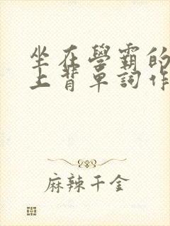 坐在学霸的棍子上背单词作者小说