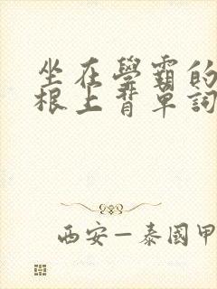 坐在学霸的大紫根上背单词牧童