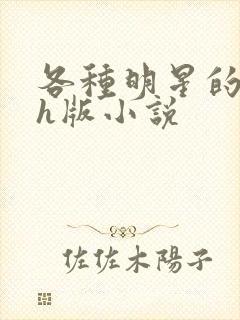 各种明星的综艺h版小说