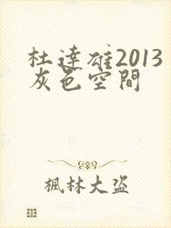 杜达雄2013灰色空间