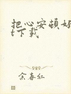 把心安顿好txt下载