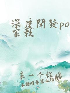 深度开发pop家教