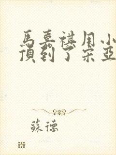 马嘉祺用小小马顶到了宋亚轩