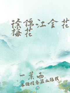 徐锦江金花瓶楷梅花