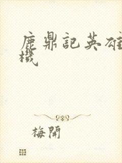 鹿鼎记英雄楼挂机