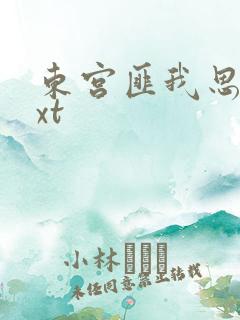 东宫匪我思存txt