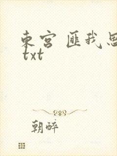 东宫 匪我思存 txt