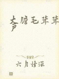 大胆毛茸茸的湿户