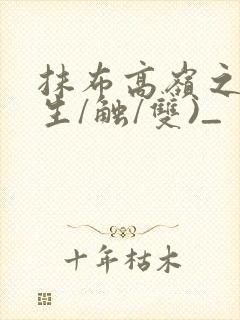 抹布高岭之花(生/触/双)_