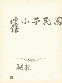 坏小子民国穿越录