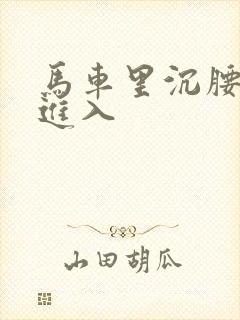 马车里沉腰缓缓进入