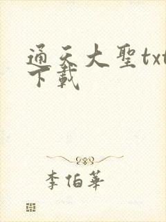 通天大圣txt下载