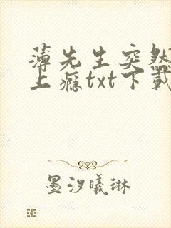 薄先生突然黏她上瘾txt下载