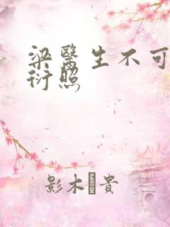 梁医生不可以梁衍照