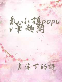 乱小镇popuv笔趣阁