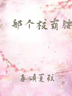 那个校霸腰好软