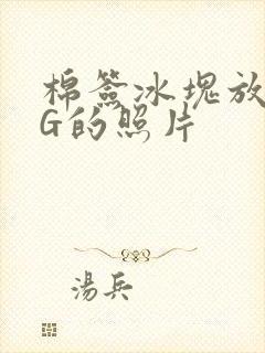 棉签冰块放入PG的照片