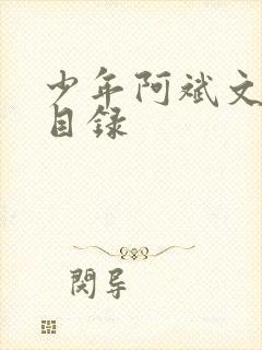 少年阿斌文说读目录