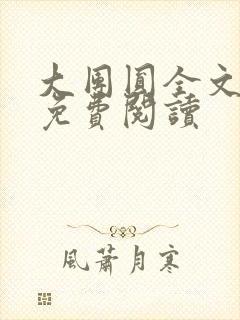 大团圆全文完整免费阅读