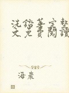 洗铅华完整版全文免费阅读结局