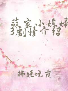 苏家小媳妇1v3剧情介绍