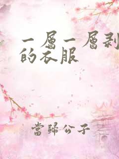 一层一层剥开我的衣服