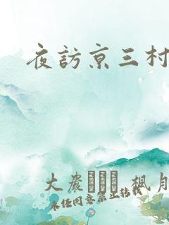 夜访京三村