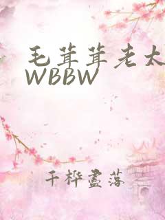 毛茸茸老太BBWBBW