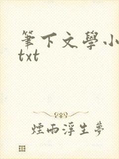 笔下文学小说网txt
