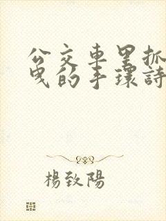 公交车里抓着摇曳的手环诗情