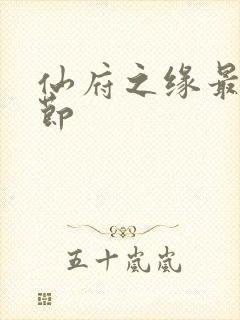 仙府之缘最新章节