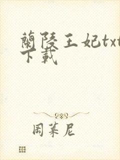 兰陵王妃txt下载