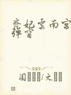 齐妃云南宫夜无弹窗