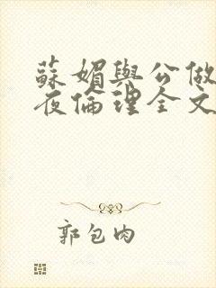 苏媚与公做了一夜伦理全文阅读