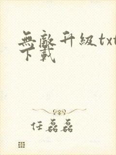 无敌升级txt下载