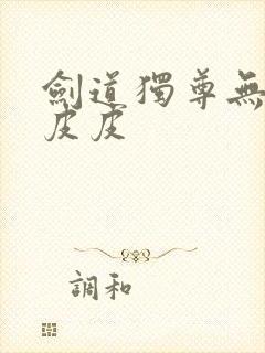 剑道独尊无弹窗皮皮