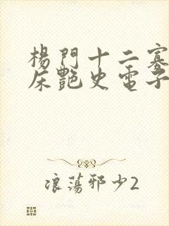 杨门十二寡妇肉床艳史电子书